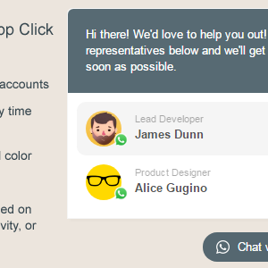 WhatsApp Click to Chat Plugin for WordPress v1.6