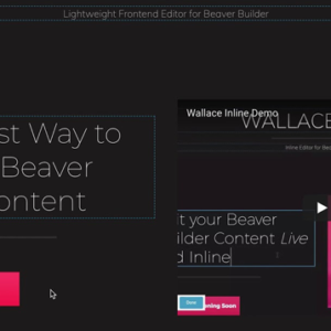 Wallace Inline v1.2.4 – Front-end editor for Beaver Builder