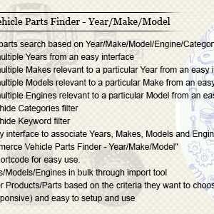 WooCommerce Vehicle Parts Finder v2.8