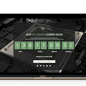 Responsive Coming Soon Landing Page for WordPress