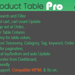 WooCommerce Product Table v2.4