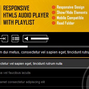 Lono v1.0 – Responsive HTML5 Audio Player Plugin