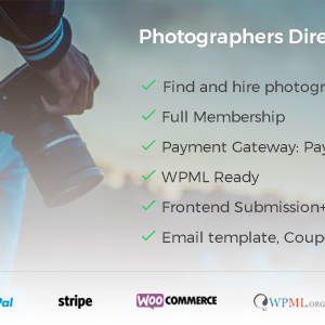 Photographer Directory v1.0.5 – WordPress Plugin