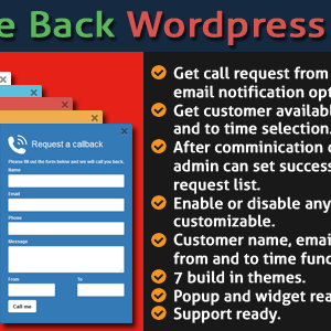 Call Me Back v2.0 – WordPress Plugin