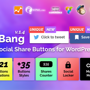 ShareBang v1.4 – Ultimate Social Share Buttons