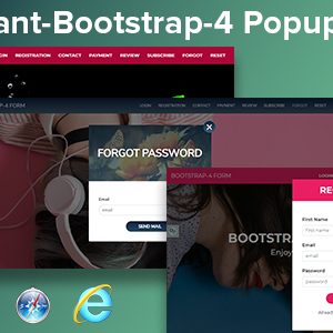 Elegant-Bootstrap 4 Popup Form