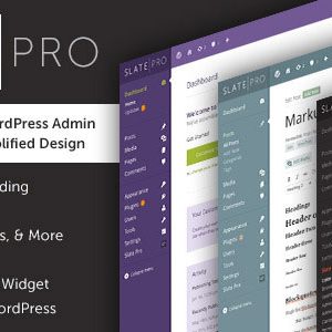 Slate Pro v1.1.5 – A White Label WordPress Admin Theme