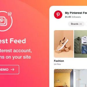 Pinterest Feed v1.0.1 – WordPress Pinterest Feed plugin